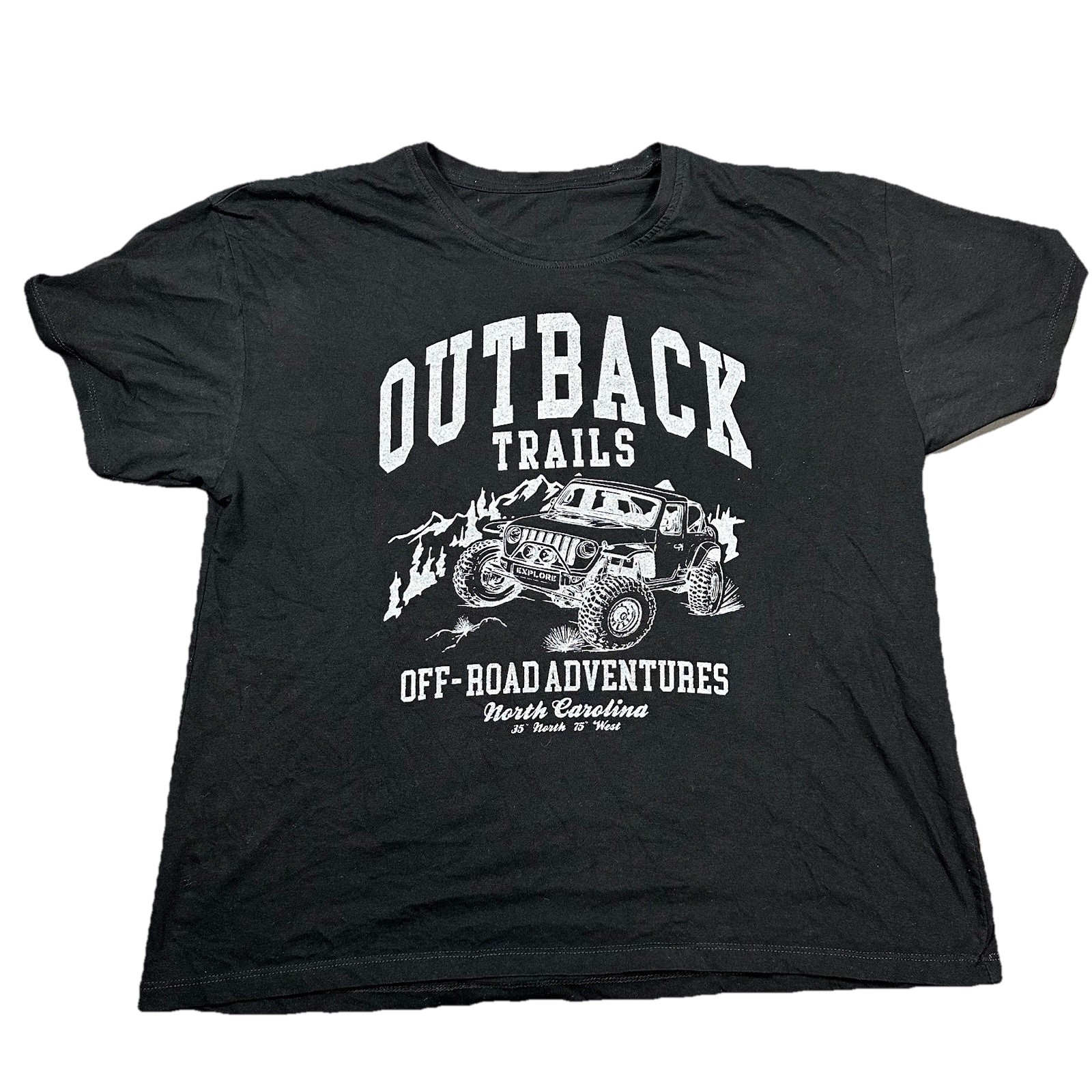 Outback Trails Off Road Graphic Tee Black M