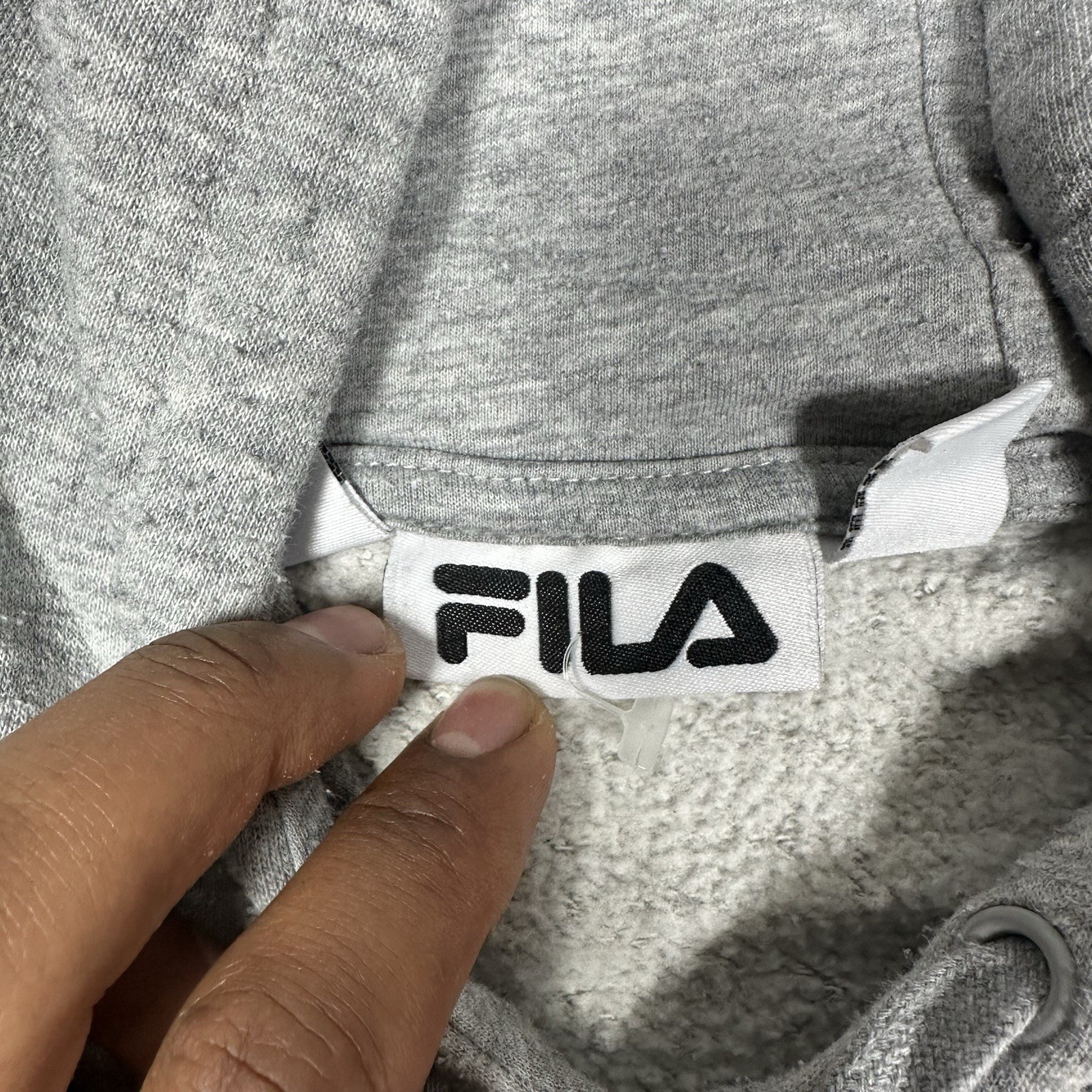 FILA Mens Hoodie Gray Pullover Sweatshirt [SIZE M] - photo 4
