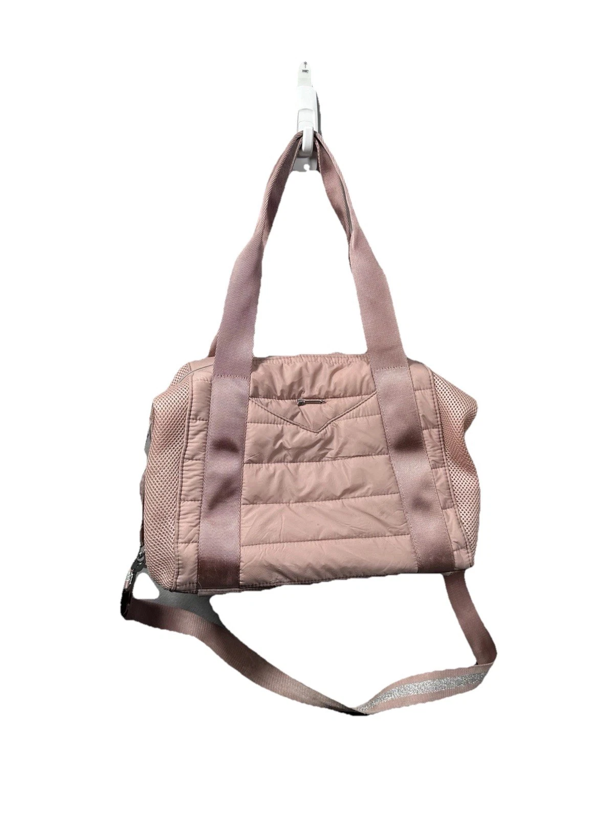 Stella & Dot Pink Puffer Travel Bag