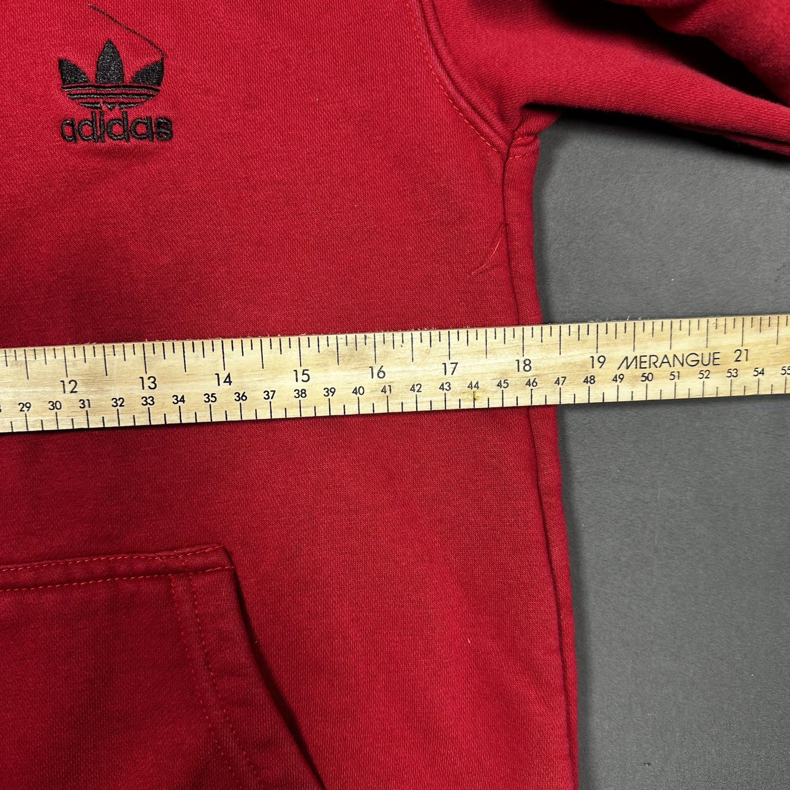 Vintage Adidas Trefoil Track Jacket Red Black Full Zip Men's M - photo 4