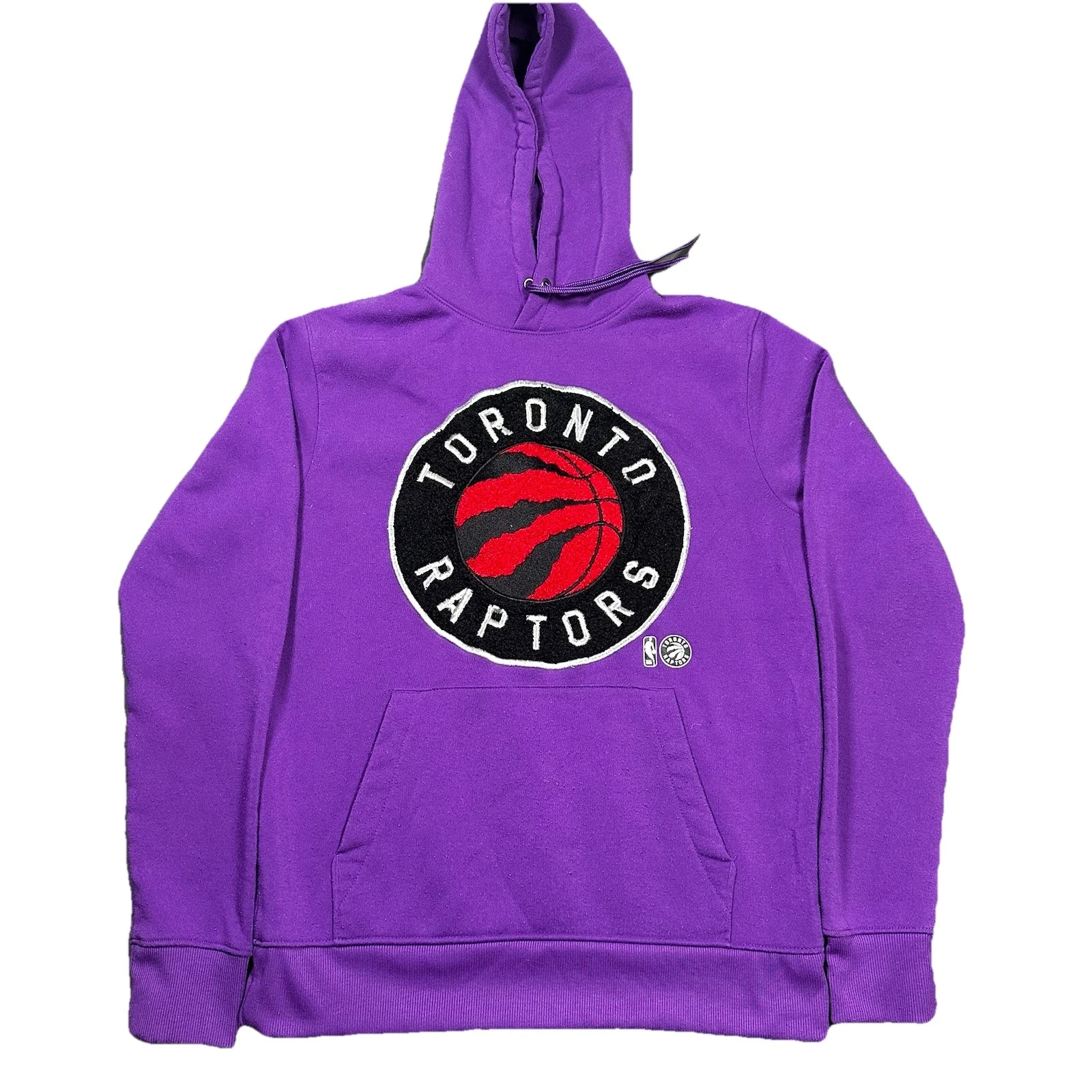 Toronto Raptors NBA Hoodie Purple Chenille Patch Logo Men’s [SIZ
