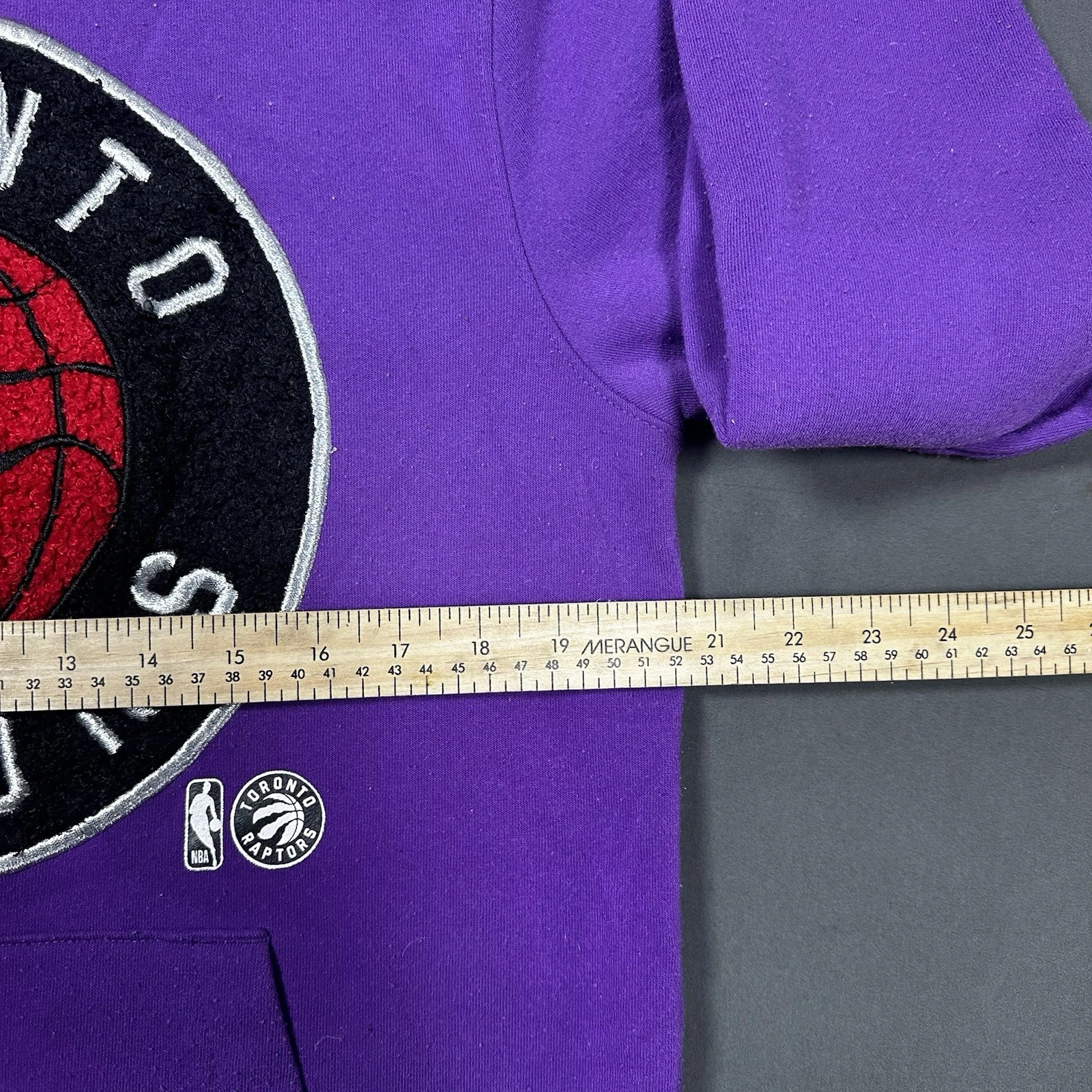 Toronto Raptors NBA Hoodie Purple Chenille Patch Logo Men’s [SIZ - photo 5