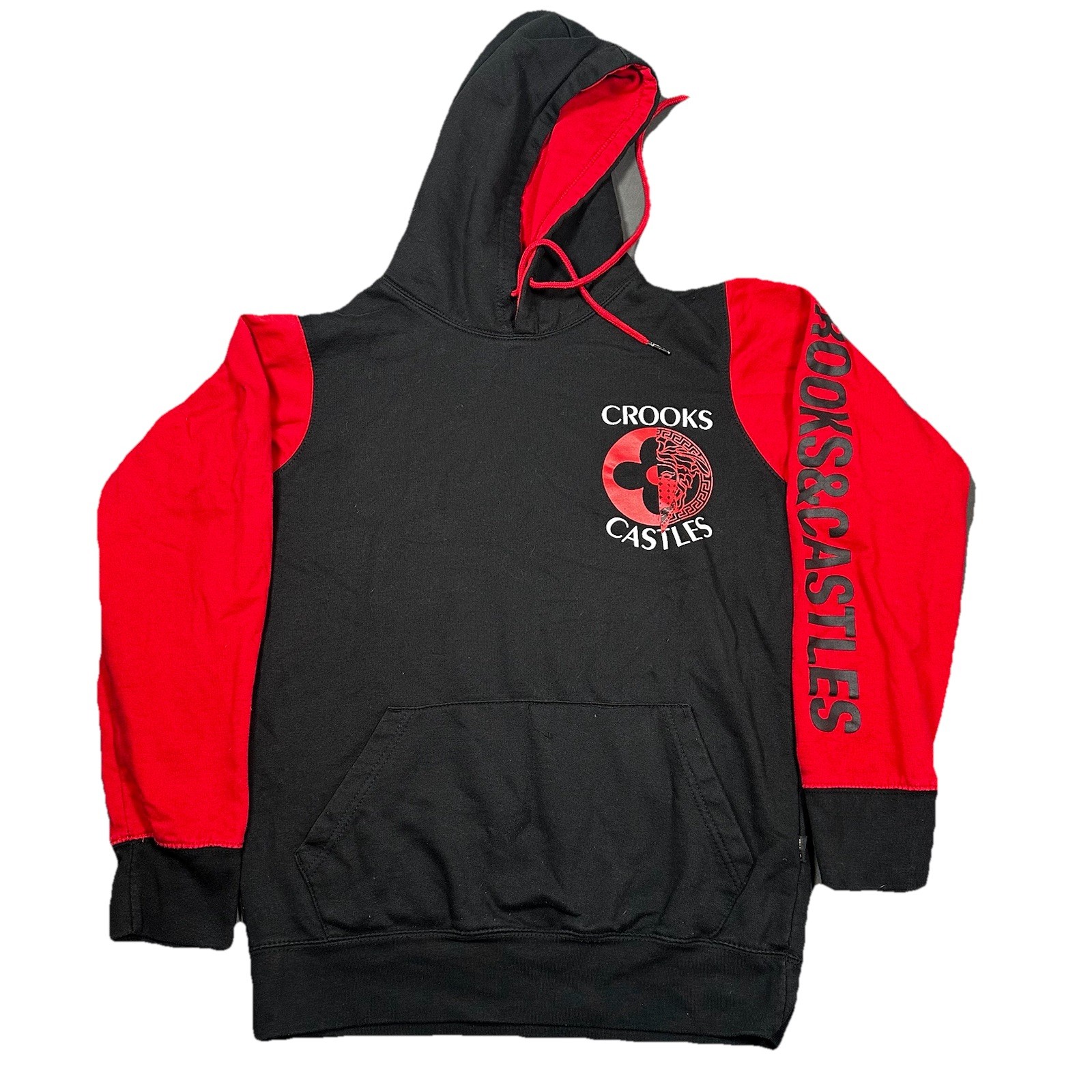 Crooks & Castles black and red pullover hoodie [Size S]