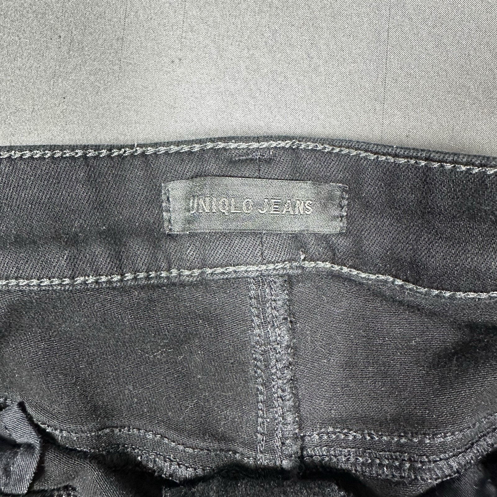 Uniqlo Women's Black Stretch Jeans - Straight Leg, Size M - photo 4