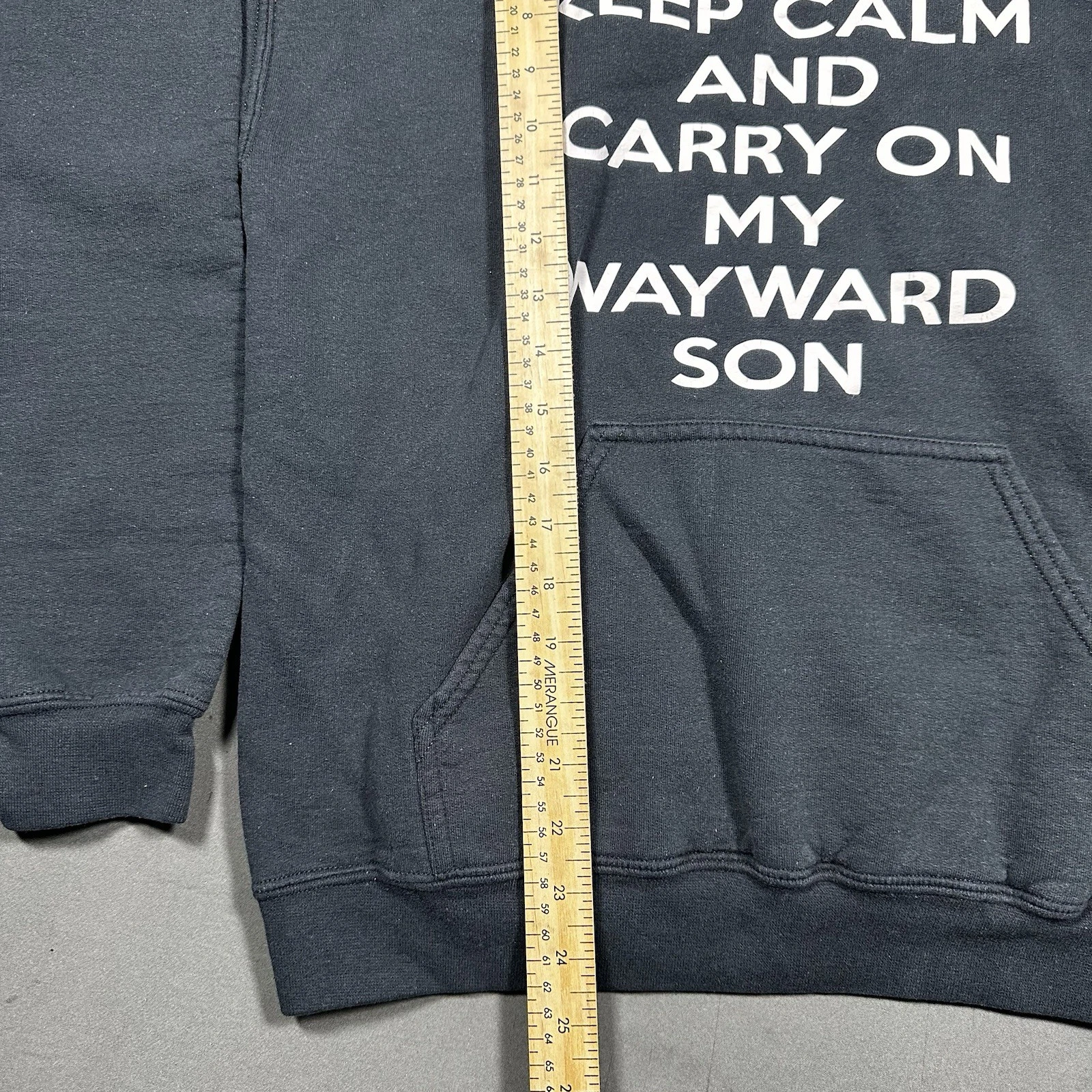 Gildan Keep Calm Hoodie Black Size M - photo 5