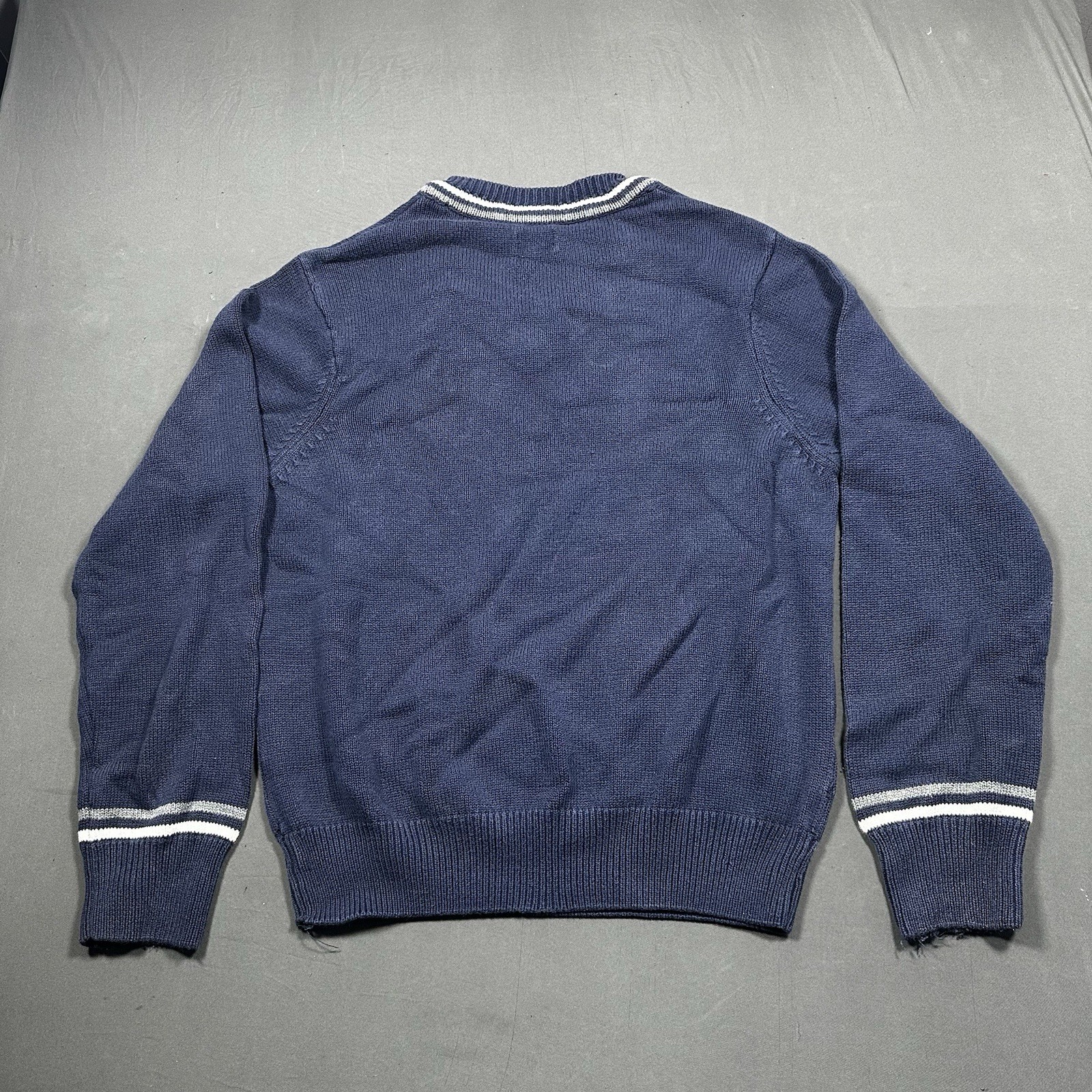 Men's Denver Hayes Navy Blue V-Neck Sweater XL - photo 2