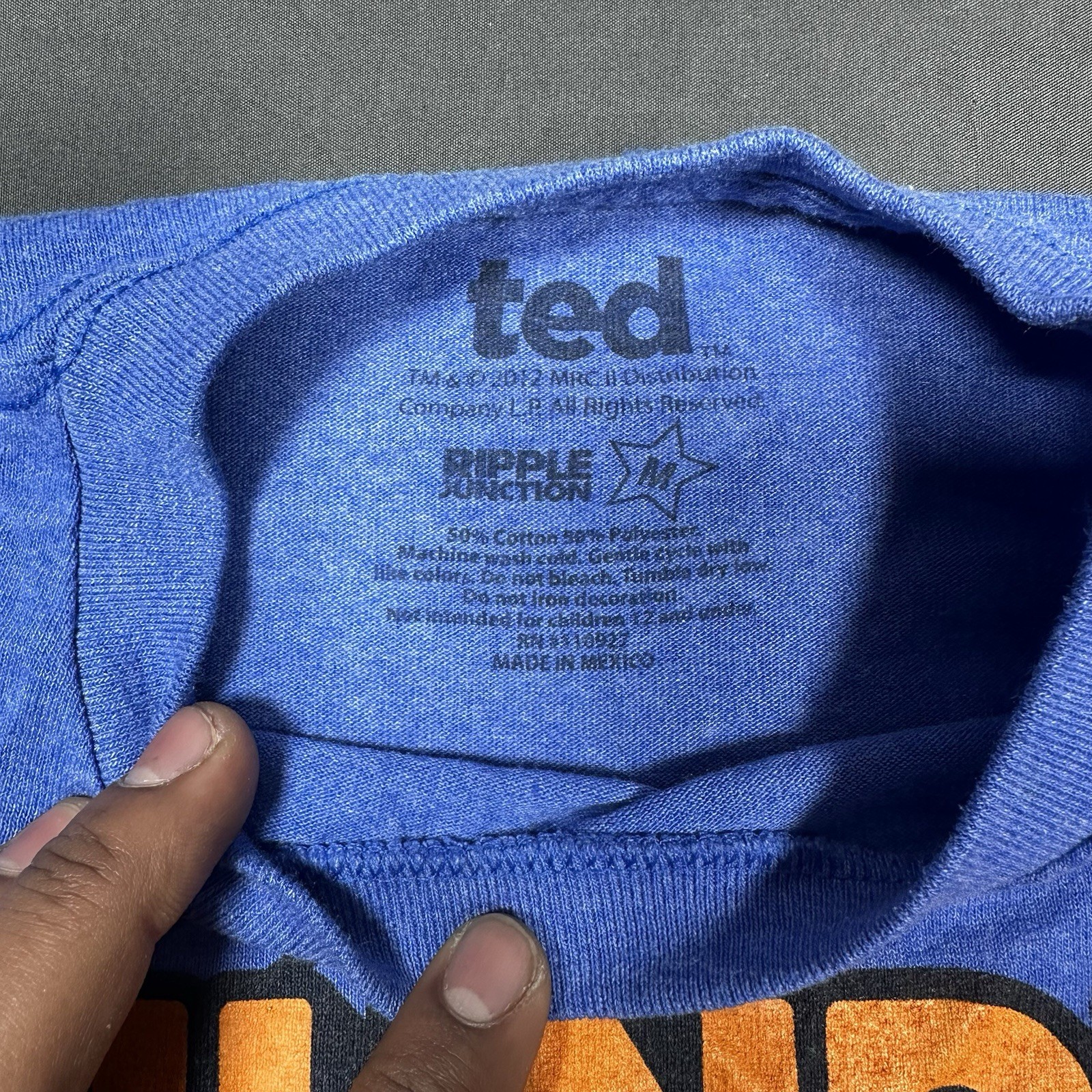 Ted Thunder Buddies For Life Ted The Movie Blue T-Shirt M - photo 3