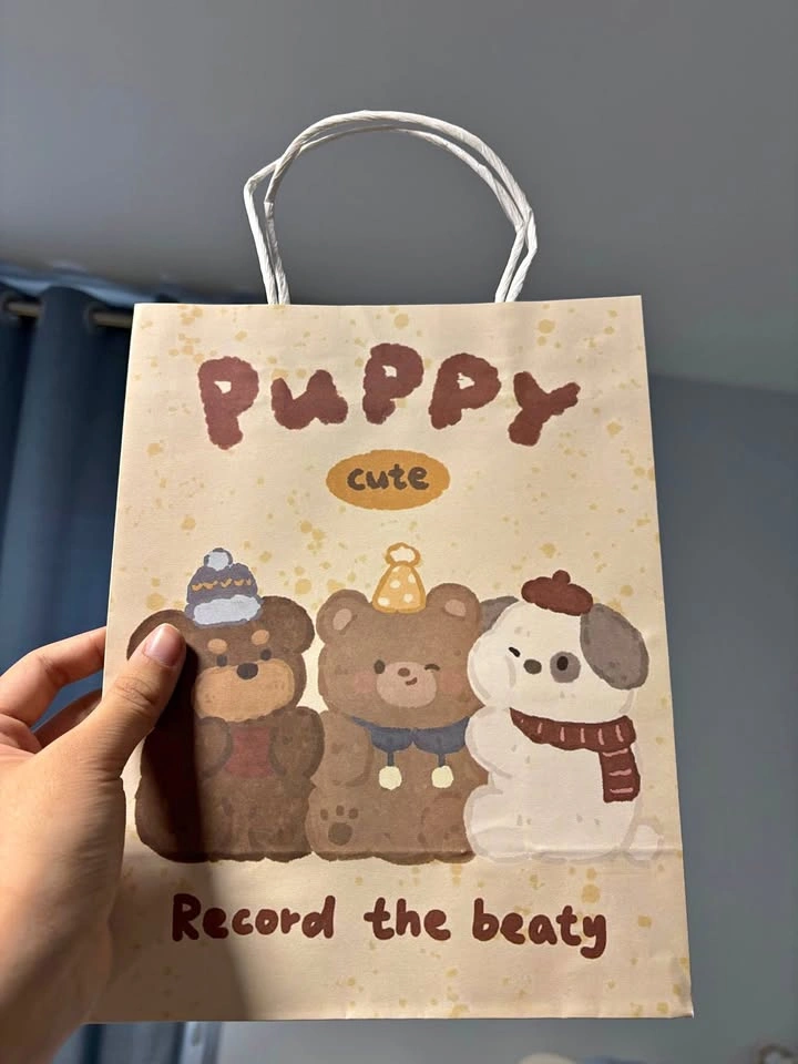 20 pcs Cute Puppy Bear Animal Paper Gift Bags