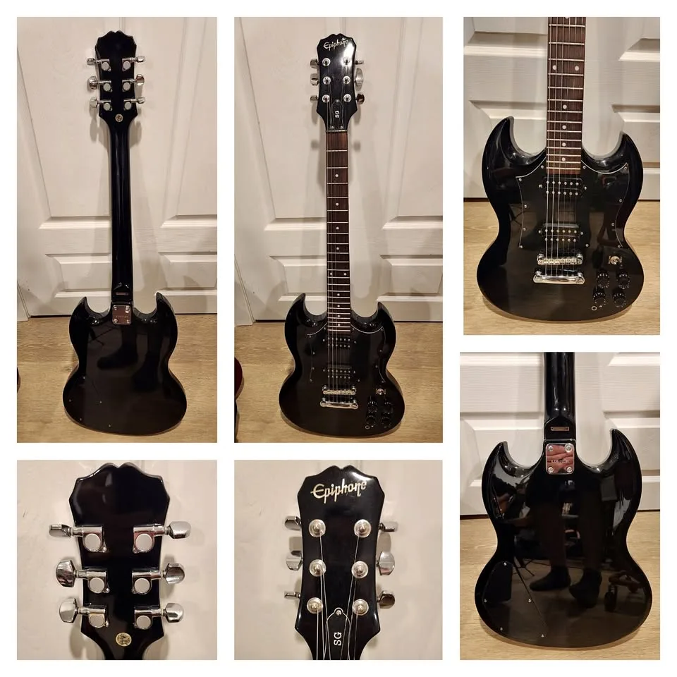 $250 Epiphone SG Special Electric Guitar - Gloss Black thumbnail