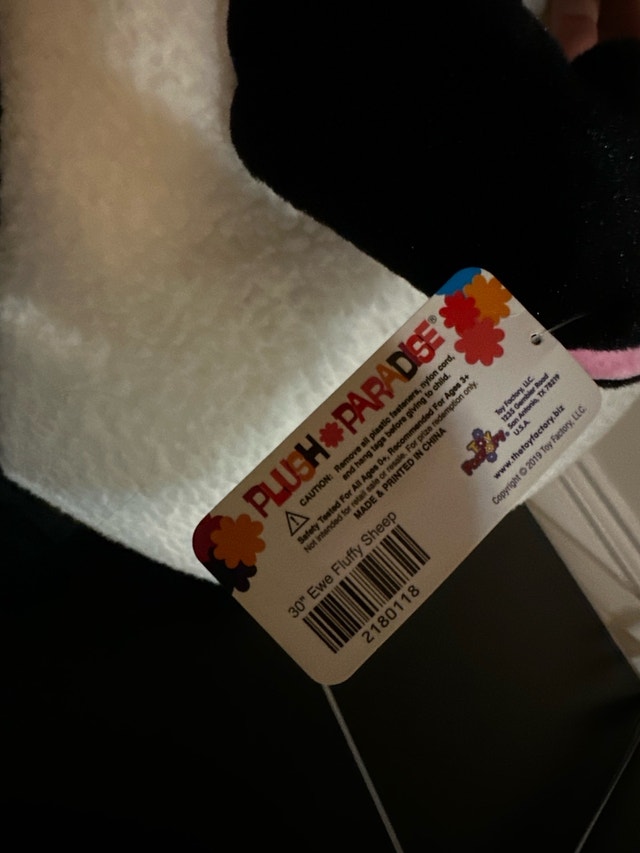 New plushy 30” sheep with tags - photo 4