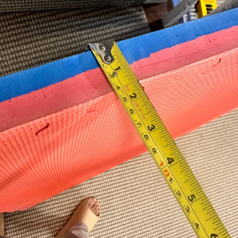 4x Professional 1.5”Foam Mats - 40"x40" Reversible Blue/Red - photo 3