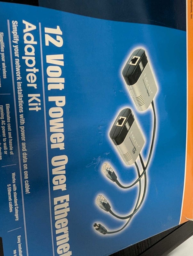 12 Volt Power Over Ethernet Adapter Kit