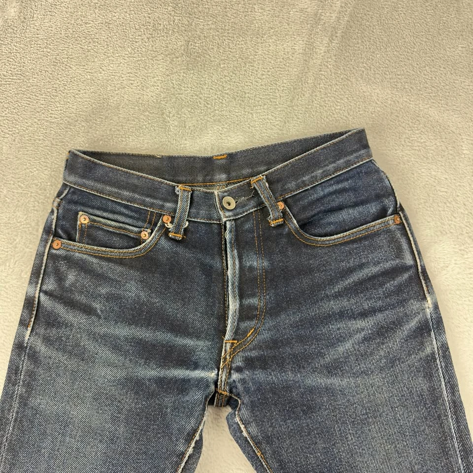 Iron Heart Men's Sz 28 W X 30 L Lot 461 21oz Black Denim - photo 4