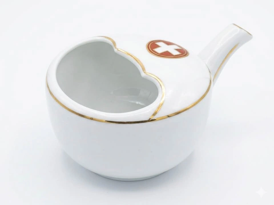 Antique Porcelain Feeder Cup - Red Cross WWI/Victorian - photo 4