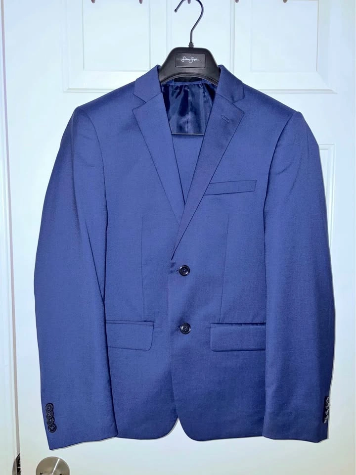 Navy Blue Slim Fit 2-Piece Suit