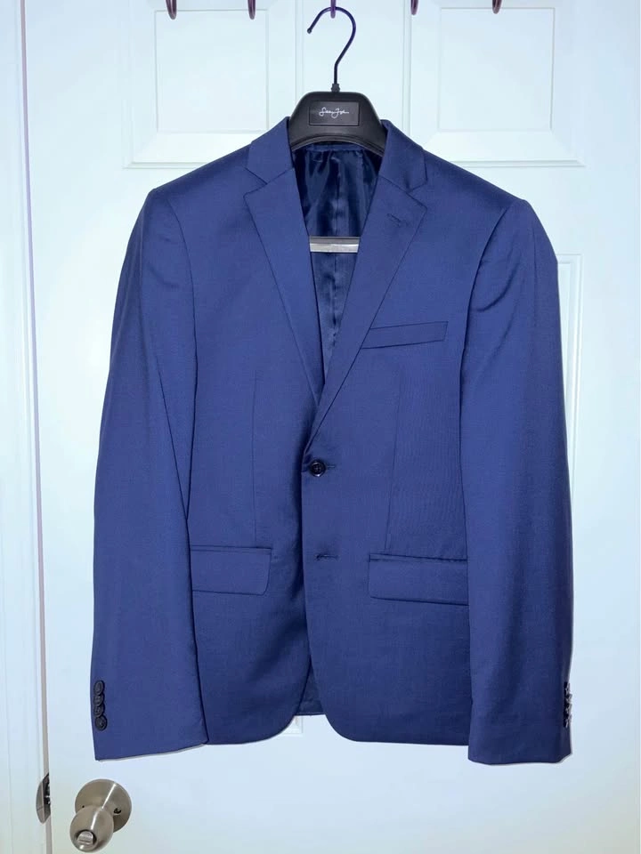 Navy Blue Slim Fit 2-Piece Suit - photo 2