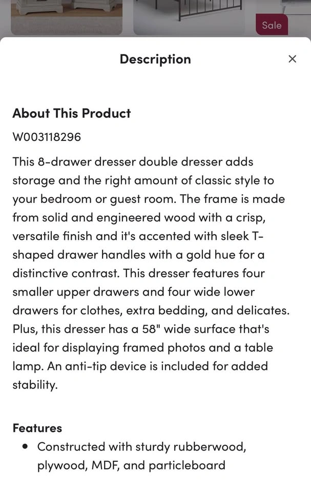 Kowalsky 8-Drawer Double Dresser - photo 5