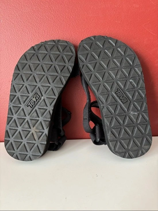 Children's TEVA Black Original Universal Sandals, Size 12 - photo 5