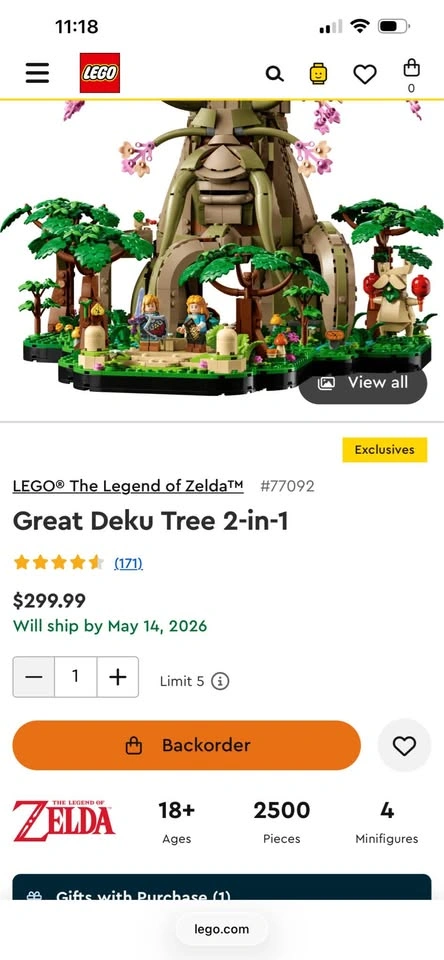 Unopened Zelda LEGO Set - Great Deku Tree - photo 2