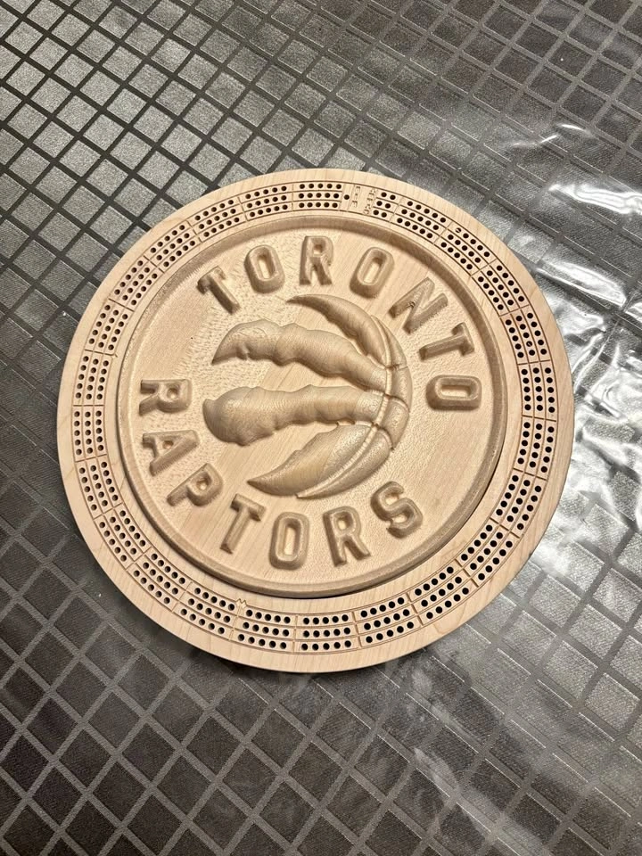 Toronto Raptors Cribbage Board