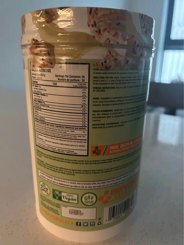 Beyond Yourself Vegan Protein - Vanilla Cupcake (2 lbs) - photo 2