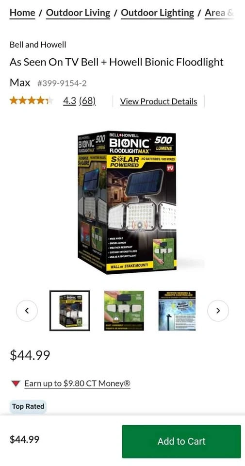 Outdoor lights. Bionic Lights $25 for Two - photo 4