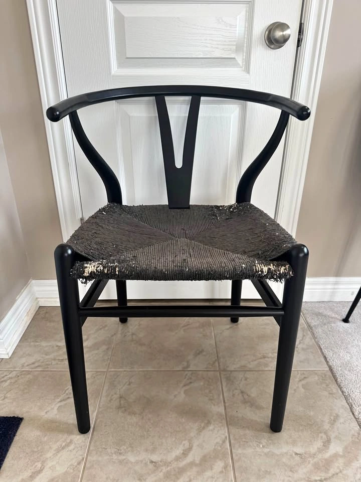 Black Wishbone Chair