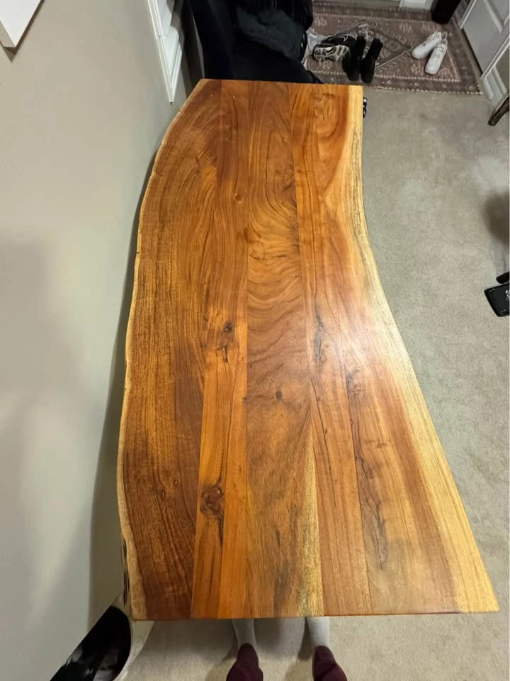 Live edge solid wood console table/desk - photo 2