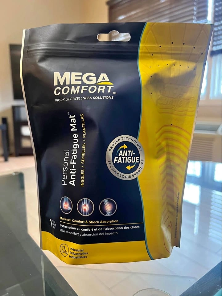 MEGAComfort Anti-Fatigue Memory Foam Insoles - Mens 6/7 Womens 8