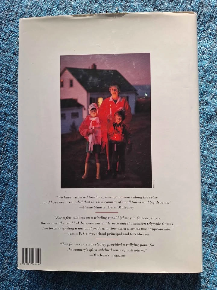 1988 Calgary Olympic Torch Relay Book and Glass - photo 3
