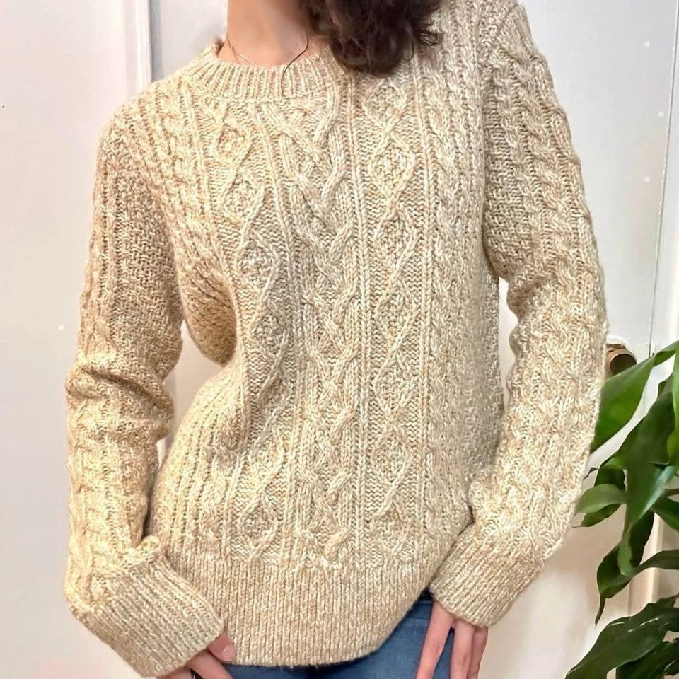 Wind River Heritage Wool Cable Knit Sweater | Size Medium - photo 3