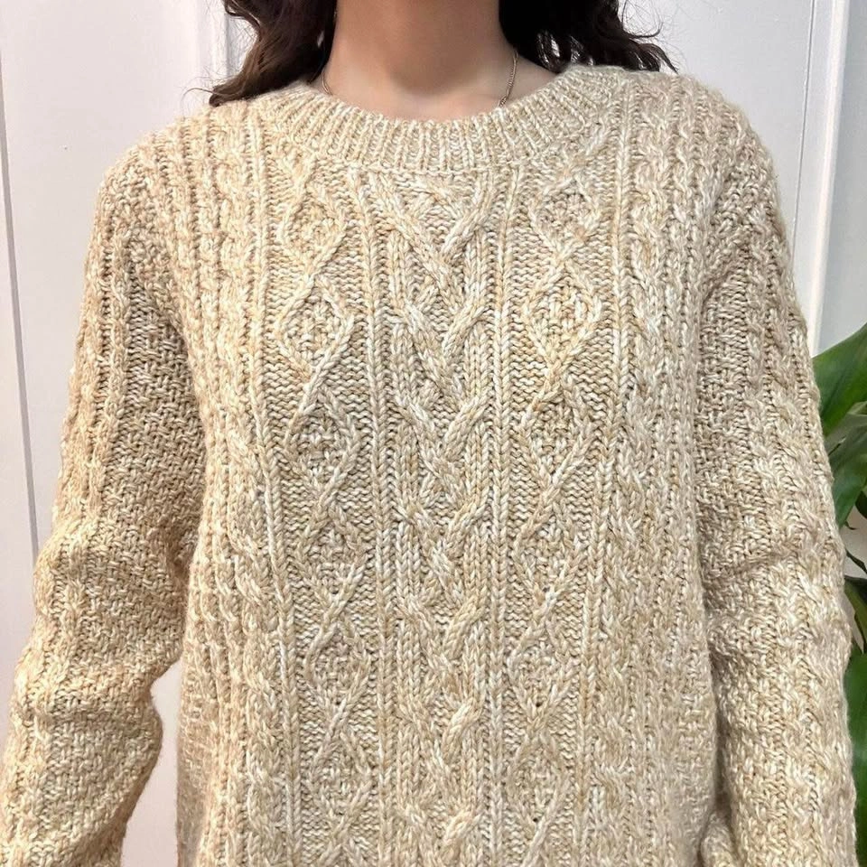 Wind River Heritage Wool Cable Knit Sweater | Size Medium - photo 4