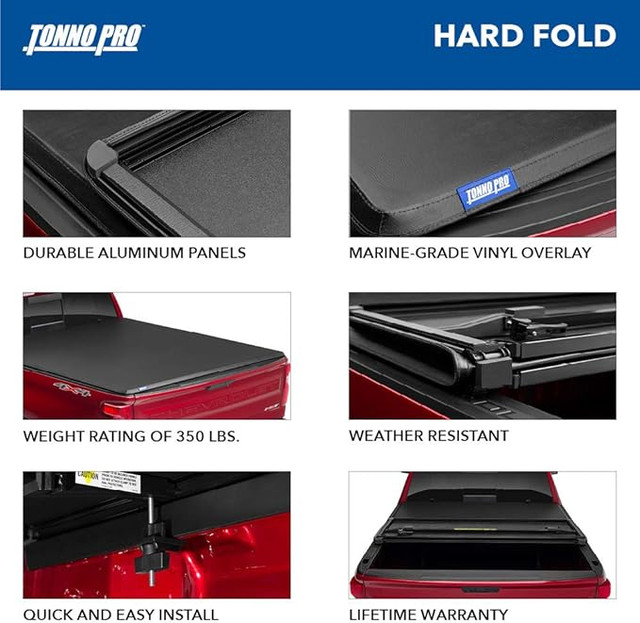 NEW FORD F-150 Tonno Pro HF-364 Tonneau Hard Fold Bed Cover - photo 4