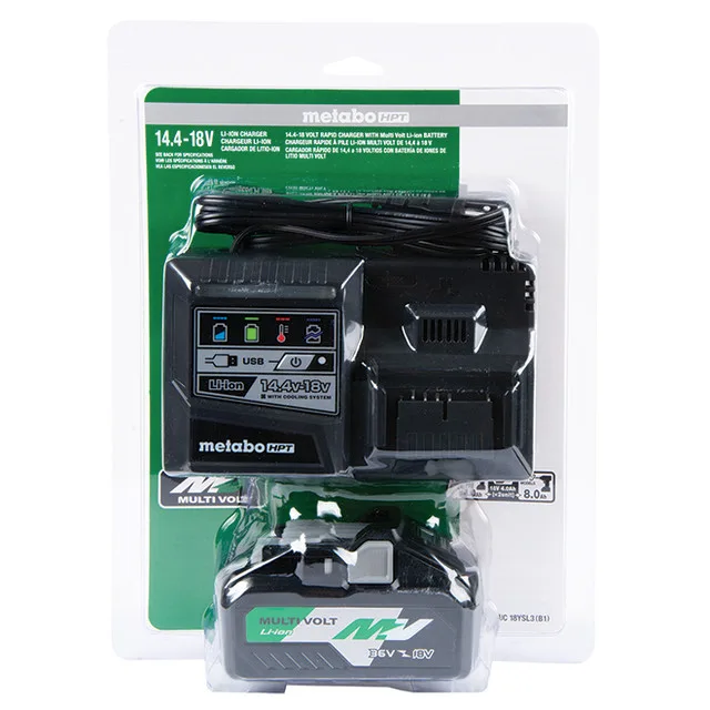 Metabo HPT MultiVolt Battery Charger with Battery image indicator(2)