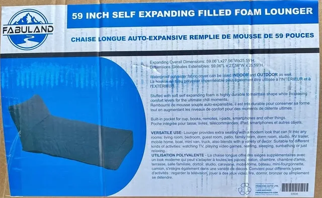 BRAND NEW Outdoor/Indoor Self Expanding Foam Filled Lounger image indicator(4)