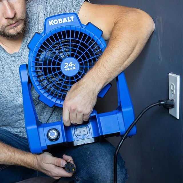 Brand NEW Kobalt 24-V Max Cordless Jobsite Fan - 600-CFM image indicator(4)