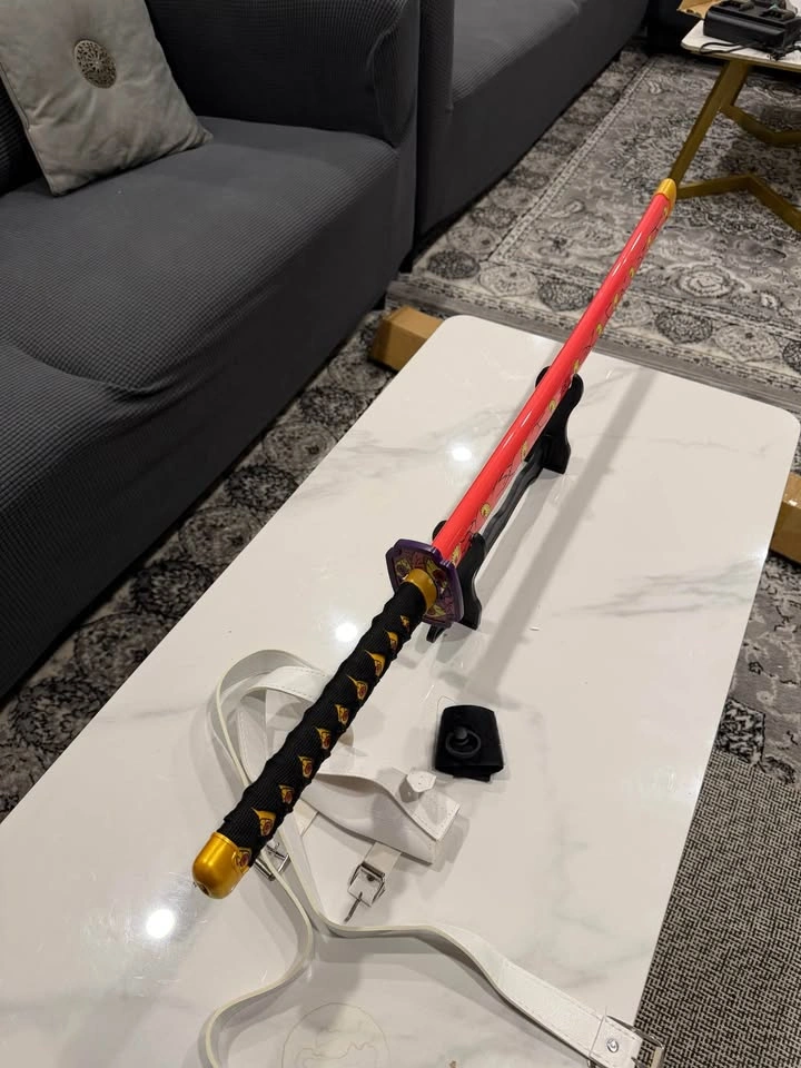 Light-Up LED Sword Toy - Pink - photo 5