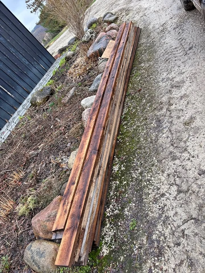 Oak fence boards