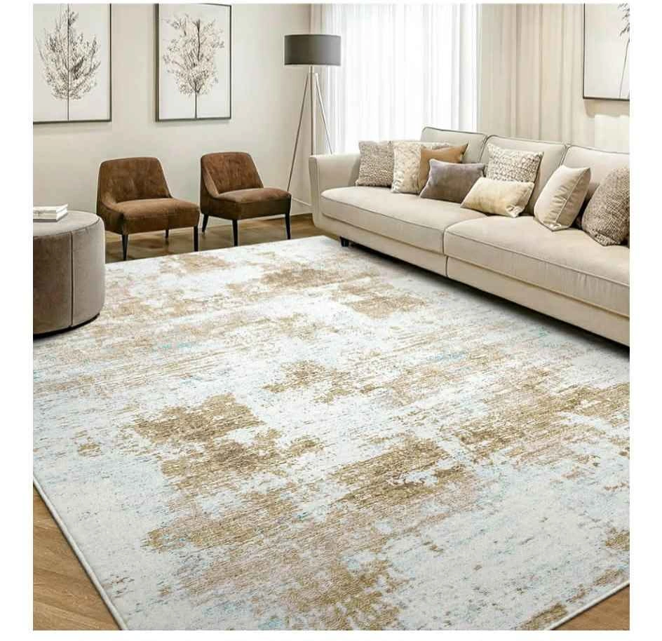 OLANLY Modern Abstract Area Rugs for Living Room, 9x12 - photo 2