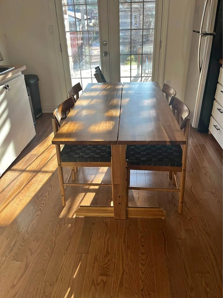 NACKANÄS Dining table with 4 chairs (Ikea)