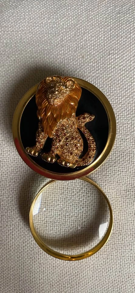 SWAROVSKI Enamel & Crystal Rhinestone Lion - photo 4