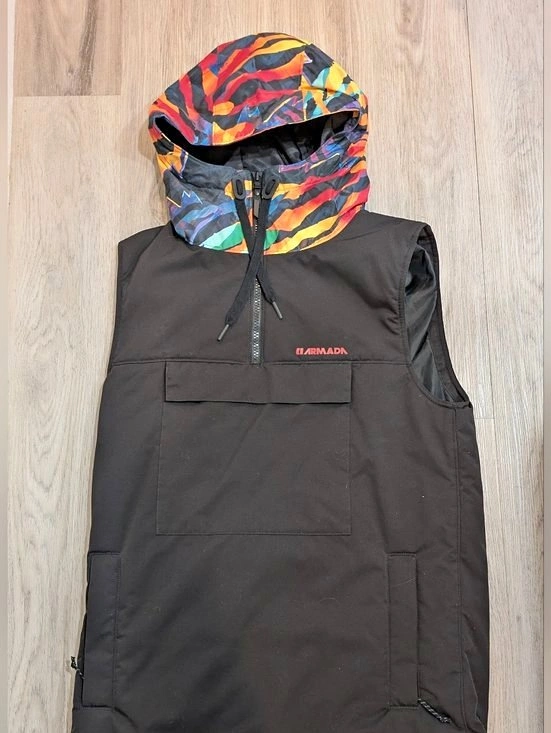 Armada Arlington Black Insulated Snow Vest - Size Medium