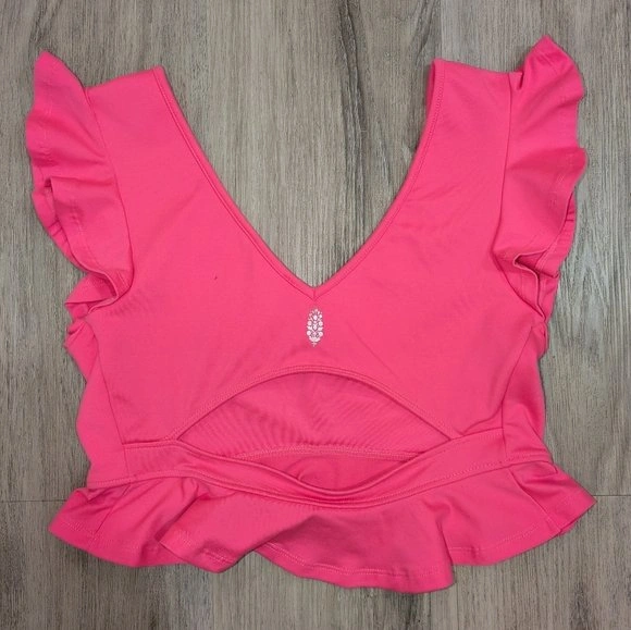 Free People Movement Pink Yoga Crop Top - Size Small - photo 3