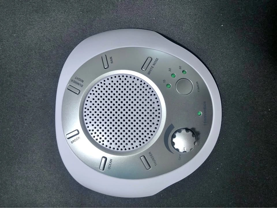 Homedics White Noise Sound Machine, Travel Friendly, 6 Sounds