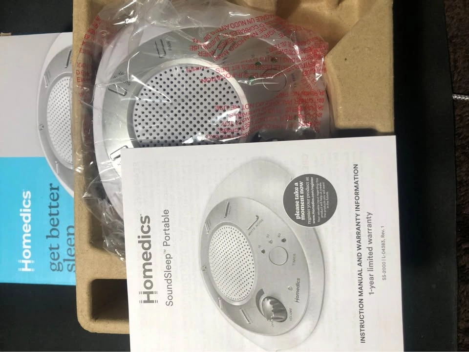 Homedics White Noise Sound Machine, Travel Friendly, 6 Sounds - photo 2