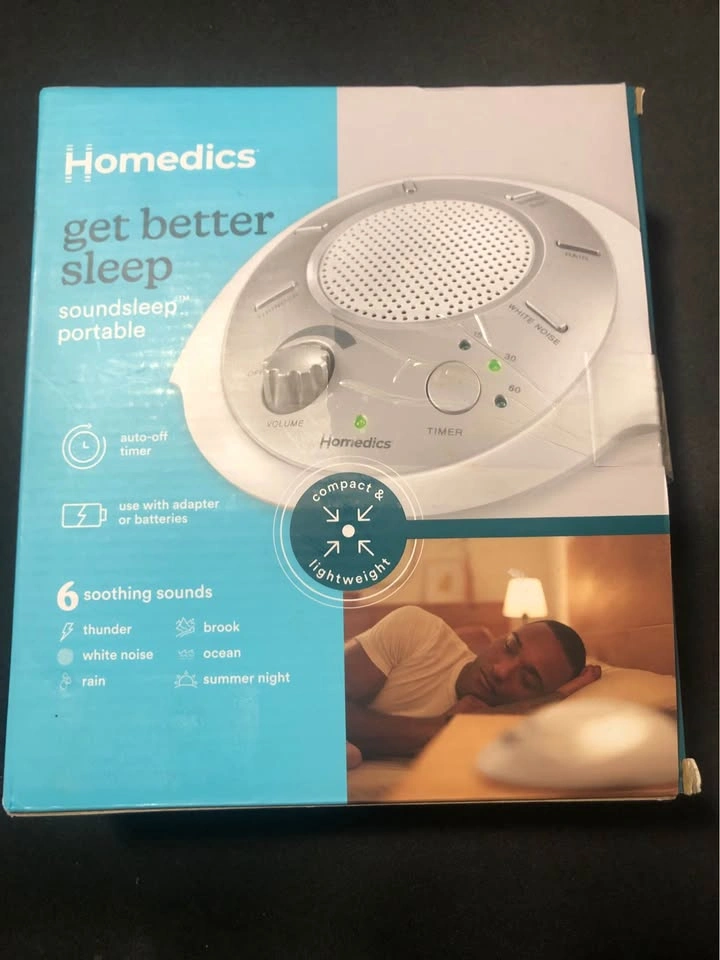 Homedics White Noise Sound Machine, Travel Friendly, 6 Sounds - photo 3