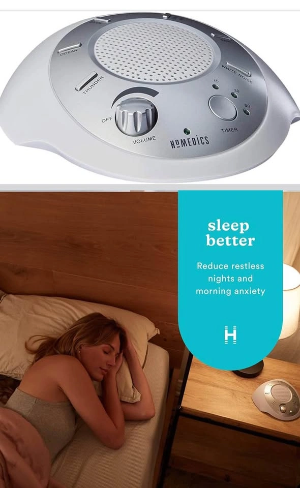 Homedics White Noise Sound Machine, Travel Friendly, 6 Sounds - photo 4