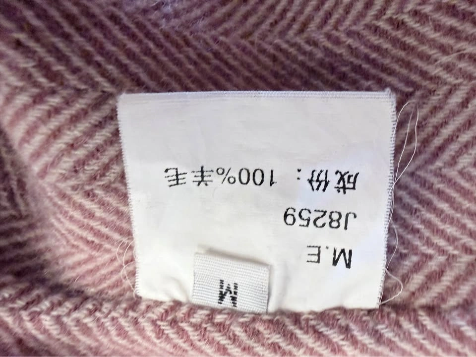 100% Wool Herringbone Coat - Pink - photo 4