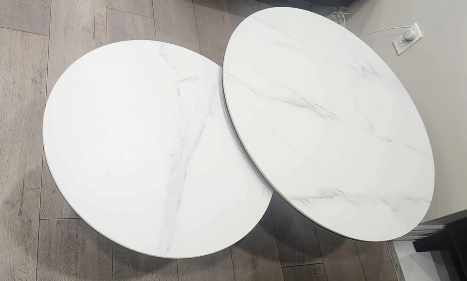 Modern Rotating Coffee Table – Marble Look - photo 2