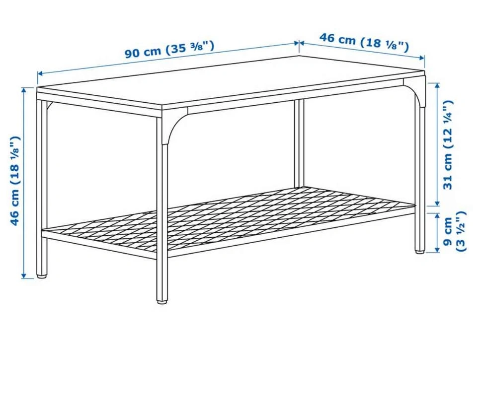 Ikea FJÄLLBO Coffee Table - Wood & Metal - photo 5
